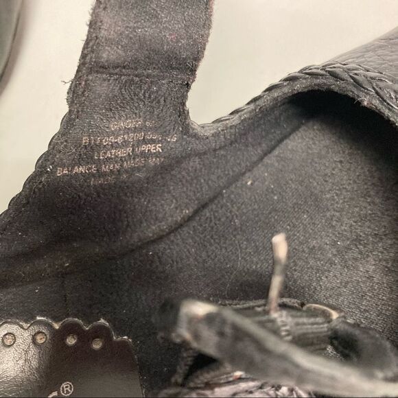 BARE TRAPS, Mary Jane shoes,Sz 6M. Ginger Style,Black, Leather Upper, wedge heel - Picture 8 of 10